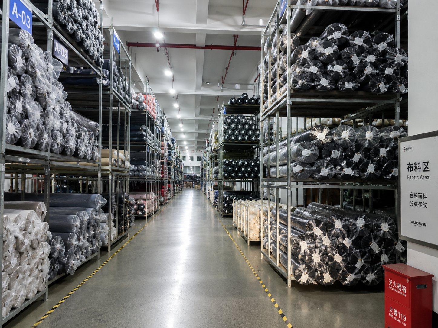 Functional fabric showroom for outdoor apparel OEM ODM development