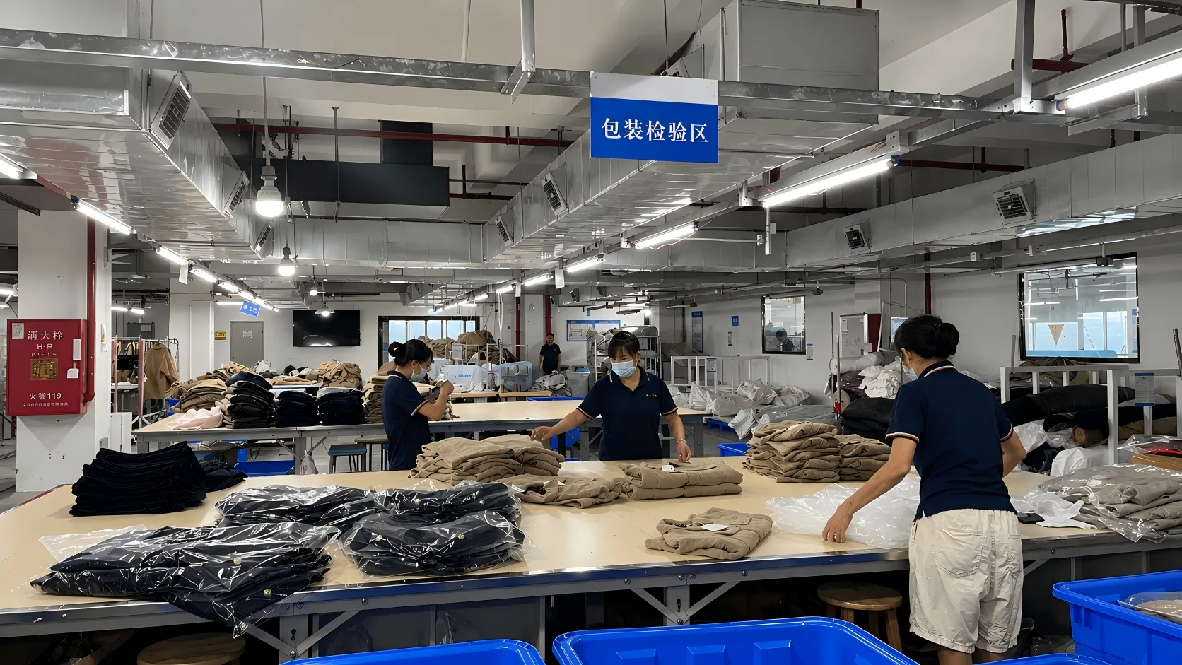 Final garment and packing inspection