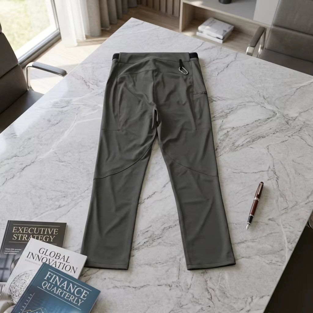 mens lightweight stretch hiking pants flat lay