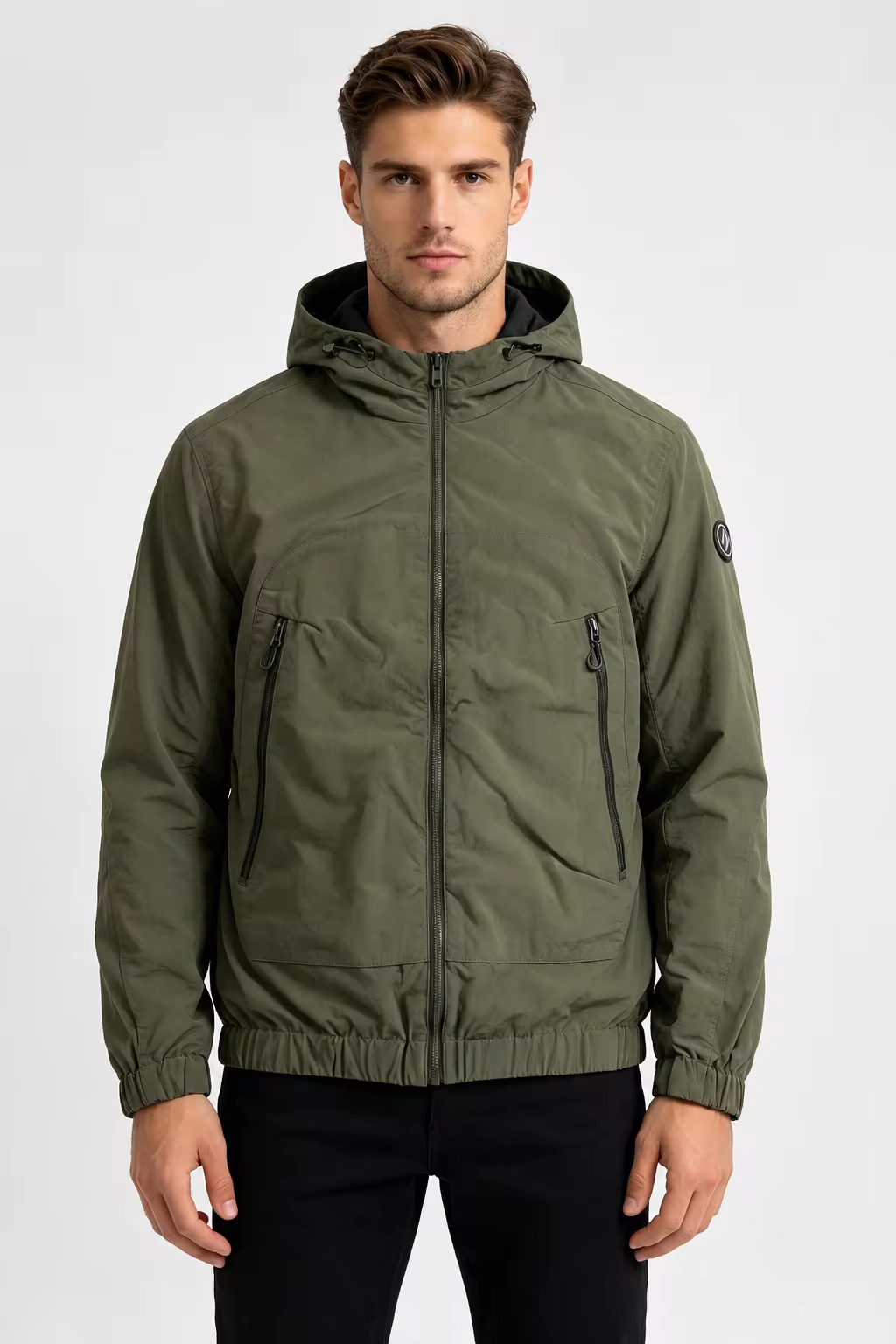 mens reversible tactical windbreaker olive main