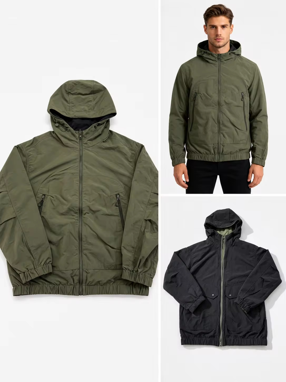 mens reversible tactical windbreaker two in one