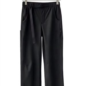 mens thermal softshell hiking pants black main