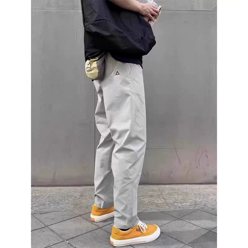 unisex oxford cargo pants gray