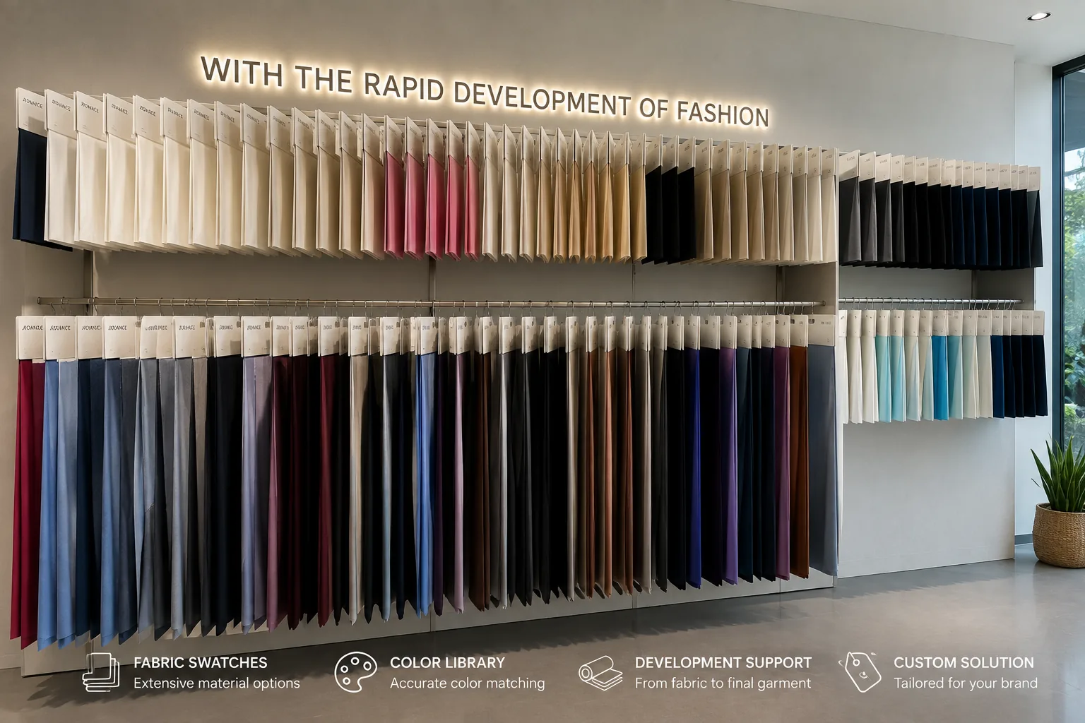 Wildriven fabric swatch showroom and color library