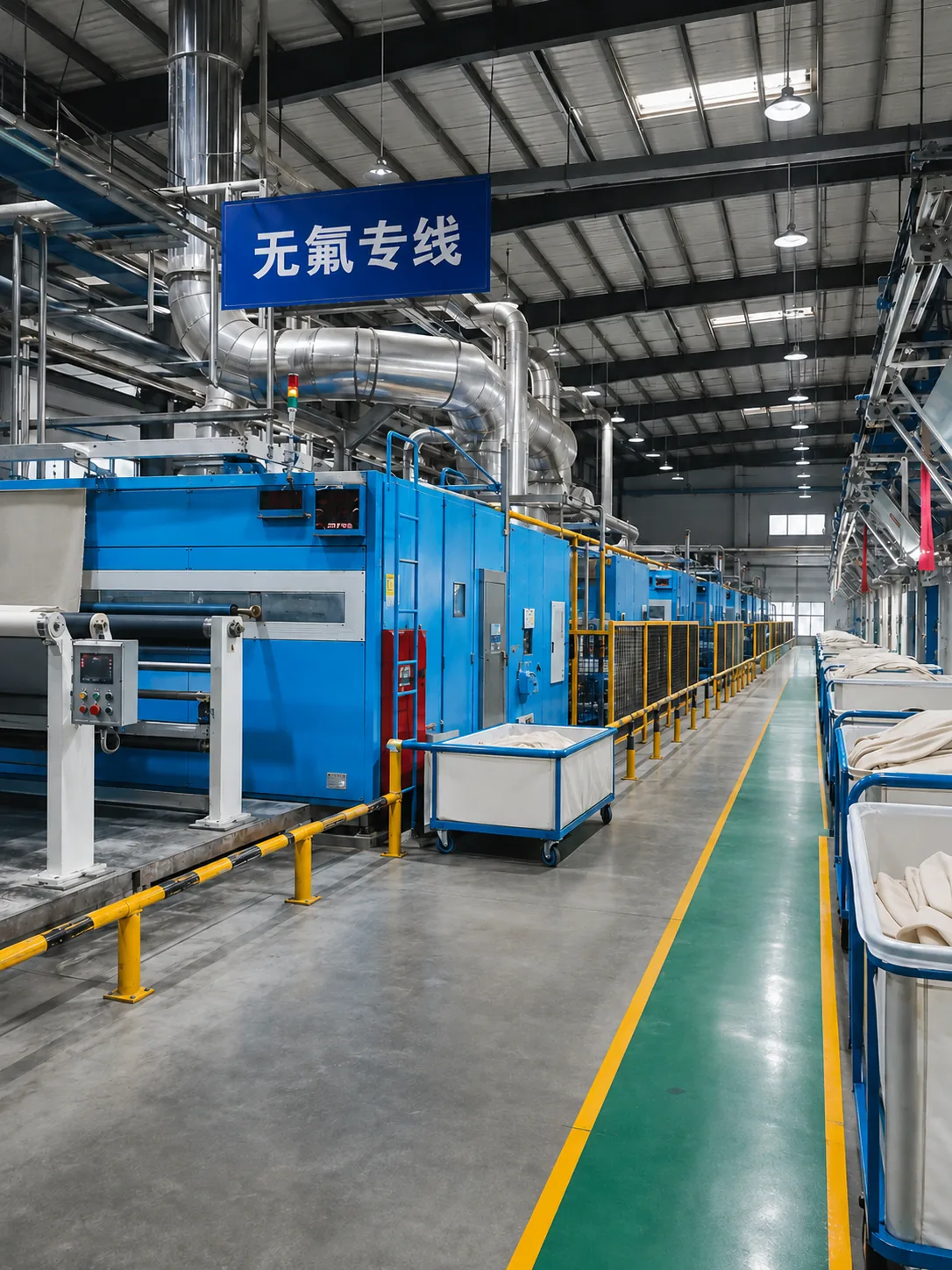 PFAS-free performance fabric finishing line