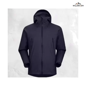 Multi-Color Hooded Shell Jacket featured front view for WILDRIVEN OEM and ODM development