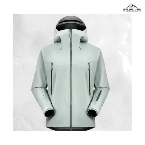 Color-Series Hooded Shell Jacket featured front view for WILDRIVEN OEM and ODM development
