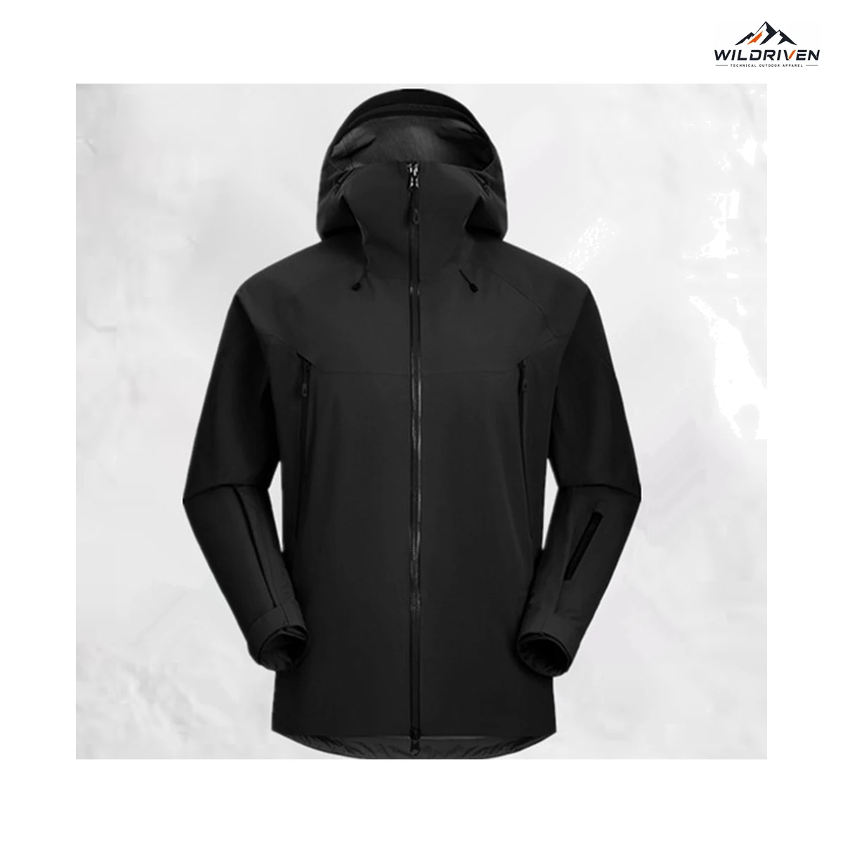 Color-Series Hooded Shell Jacket alternate color view for WILDRIVEN OEM and ODM development