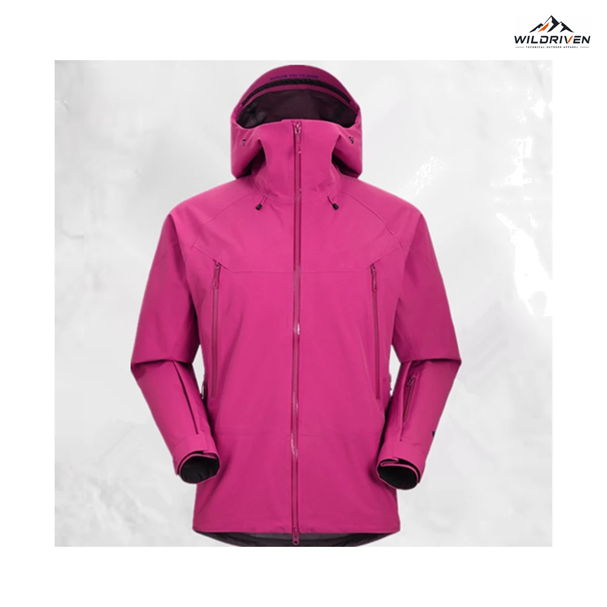 Color-Series Hooded Shell Jacket alternate color view for WILDRIVEN OEM and ODM development