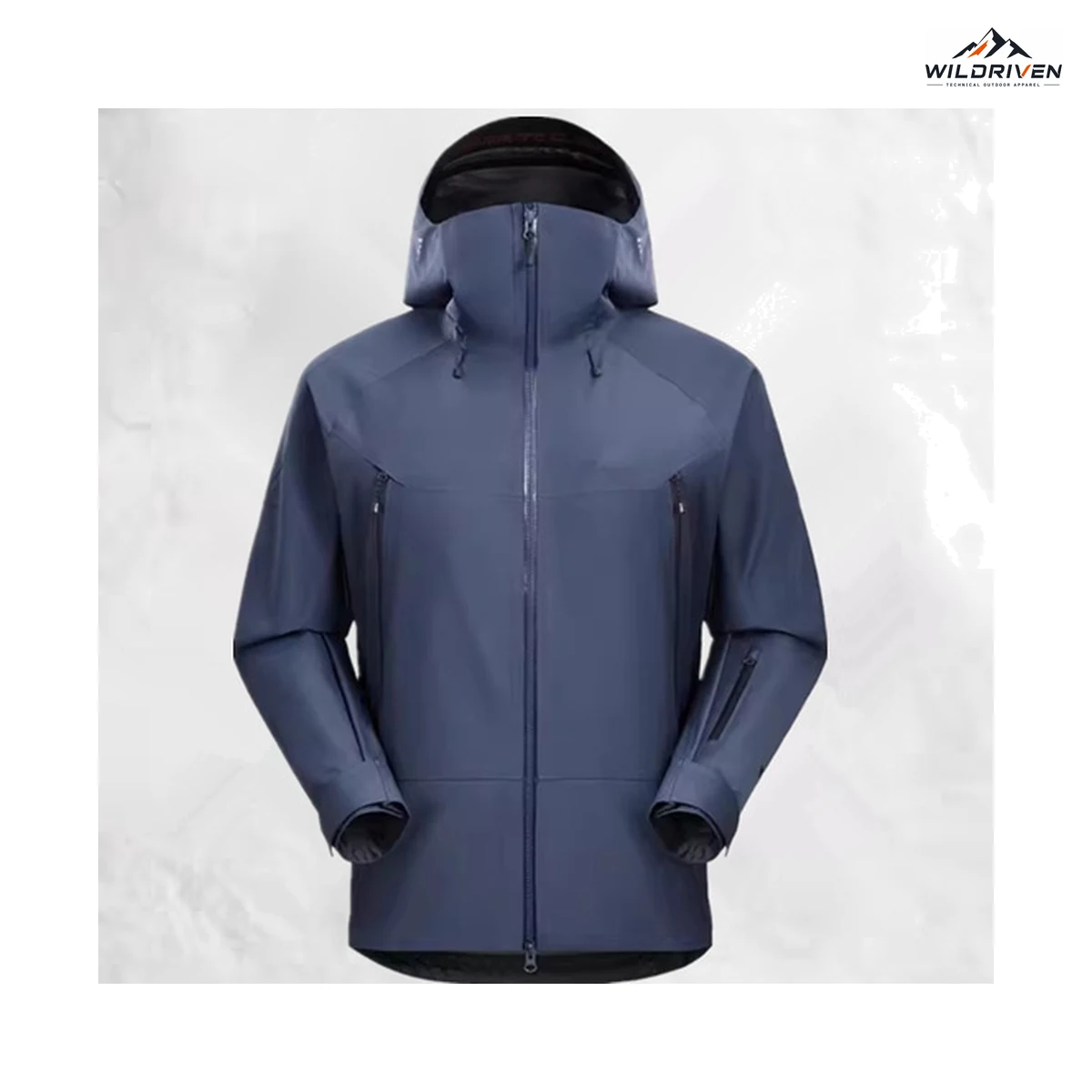 Color-Series Hooded Shell Jacket alternate color view for WILDRIVEN OEM and ODM development