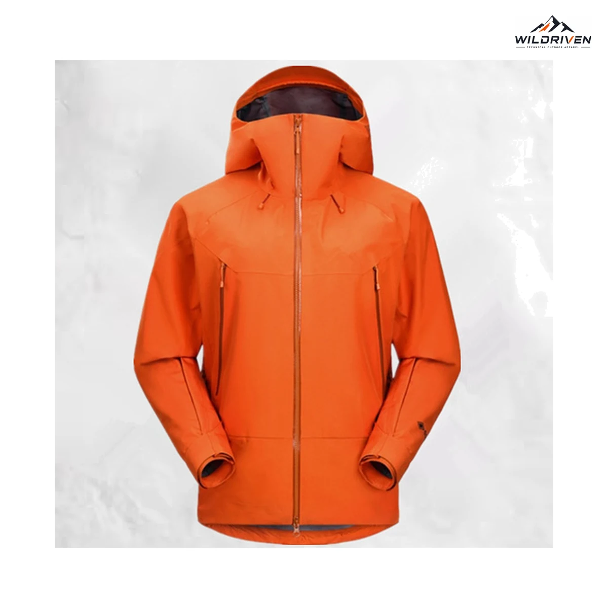 Color-Series Hooded Shell Jacket alternate color view for WILDRIVEN OEM and ODM development