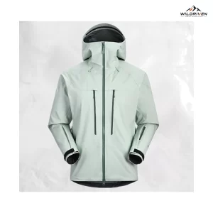 Hooded Panel Shell Jacket featured front view for WILDRIVEN OEM and ODM development