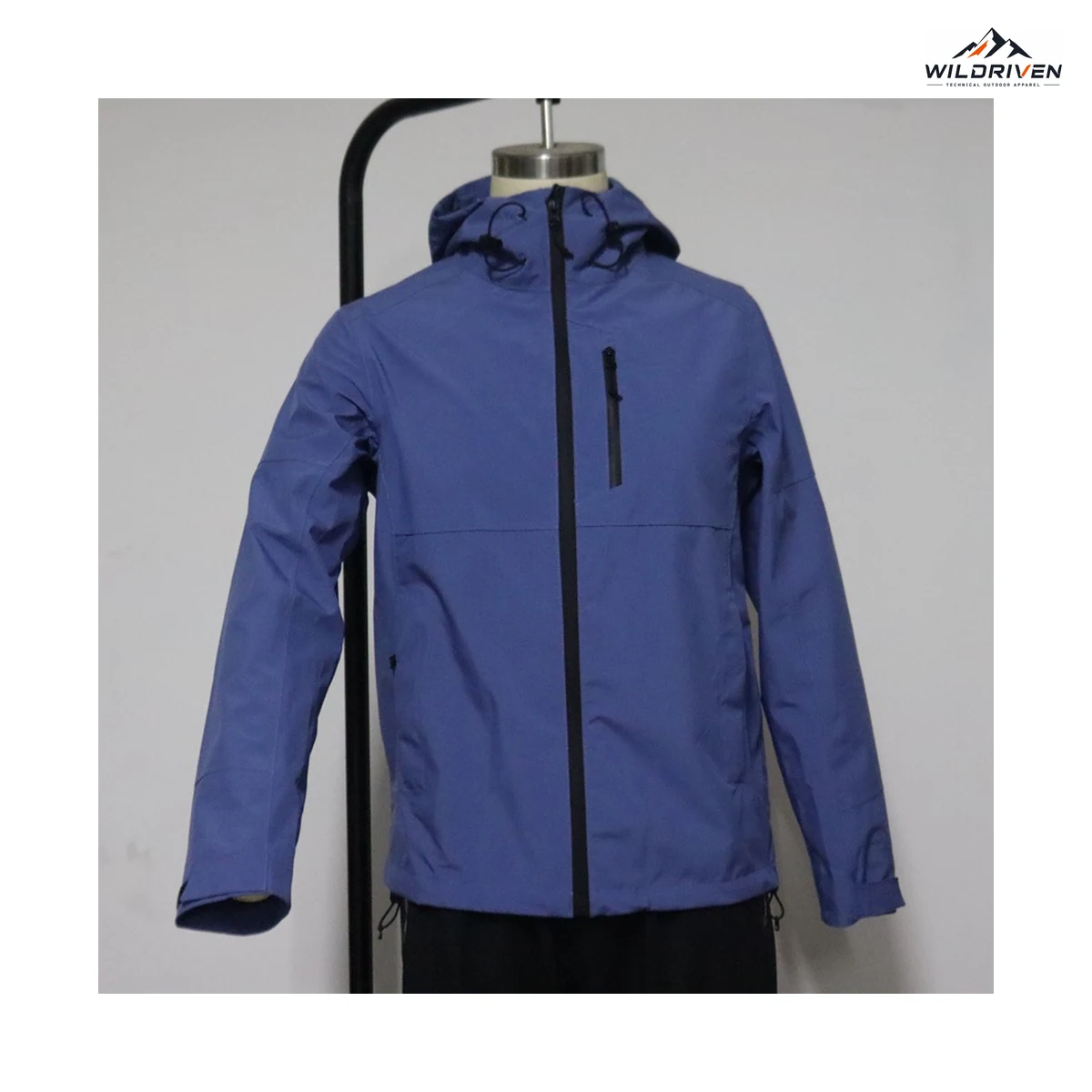 Lightweight Hooded Outdoor Jacket alternate color view for WILDRIVEN OEM and ODM development