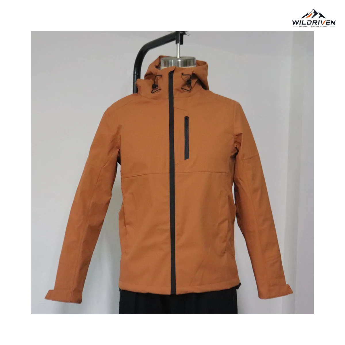 Lightweight Hooded Outdoor Jacket alternate color view for WILDRIVEN OEM and ODM development