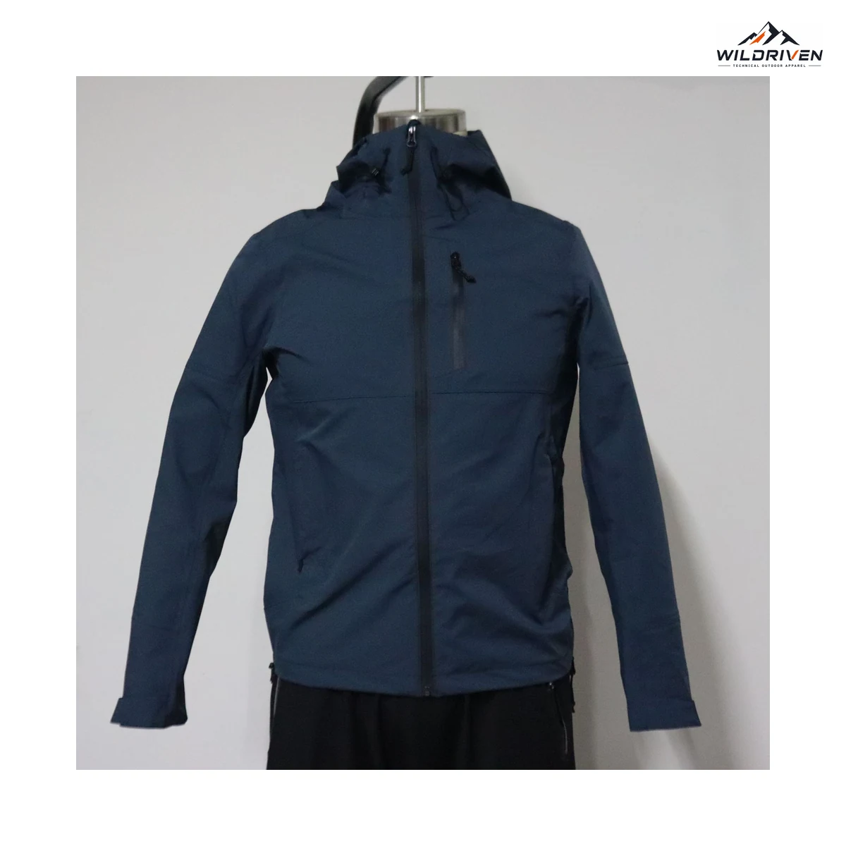 Lightweight Hooded Outdoor Jacket alternate color view for WILDRIVEN OEM and ODM development
