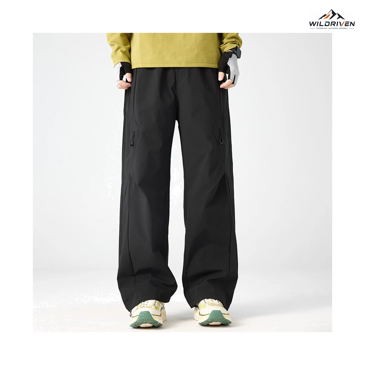 Wide-Leg Outdoor Pants featured application view for WILDRIVEN OEM and ODM development
