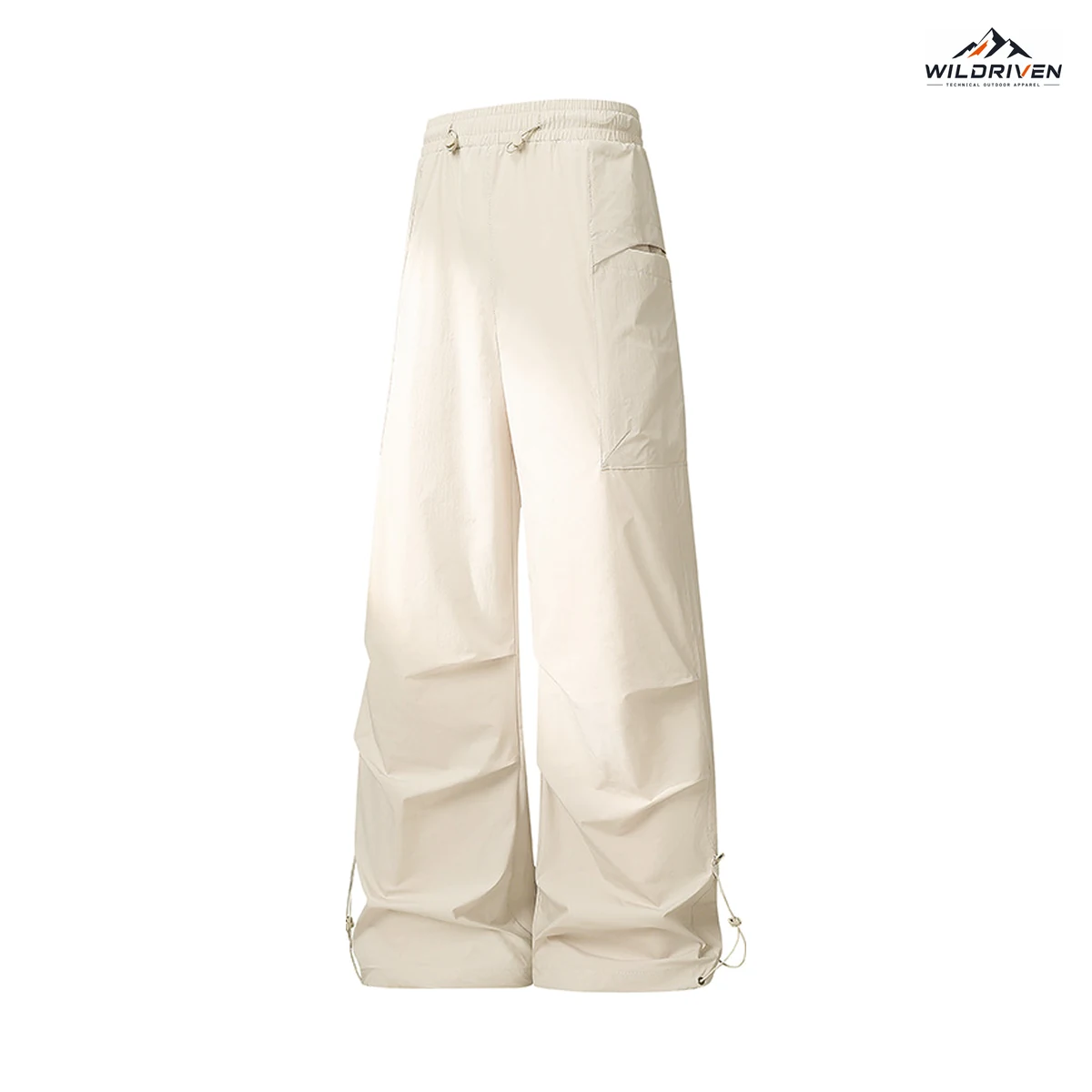Adjustable-Hem Wide-Leg Hiking Cargo Pants feature or color view for WILDRIVEN OEM and ODM development