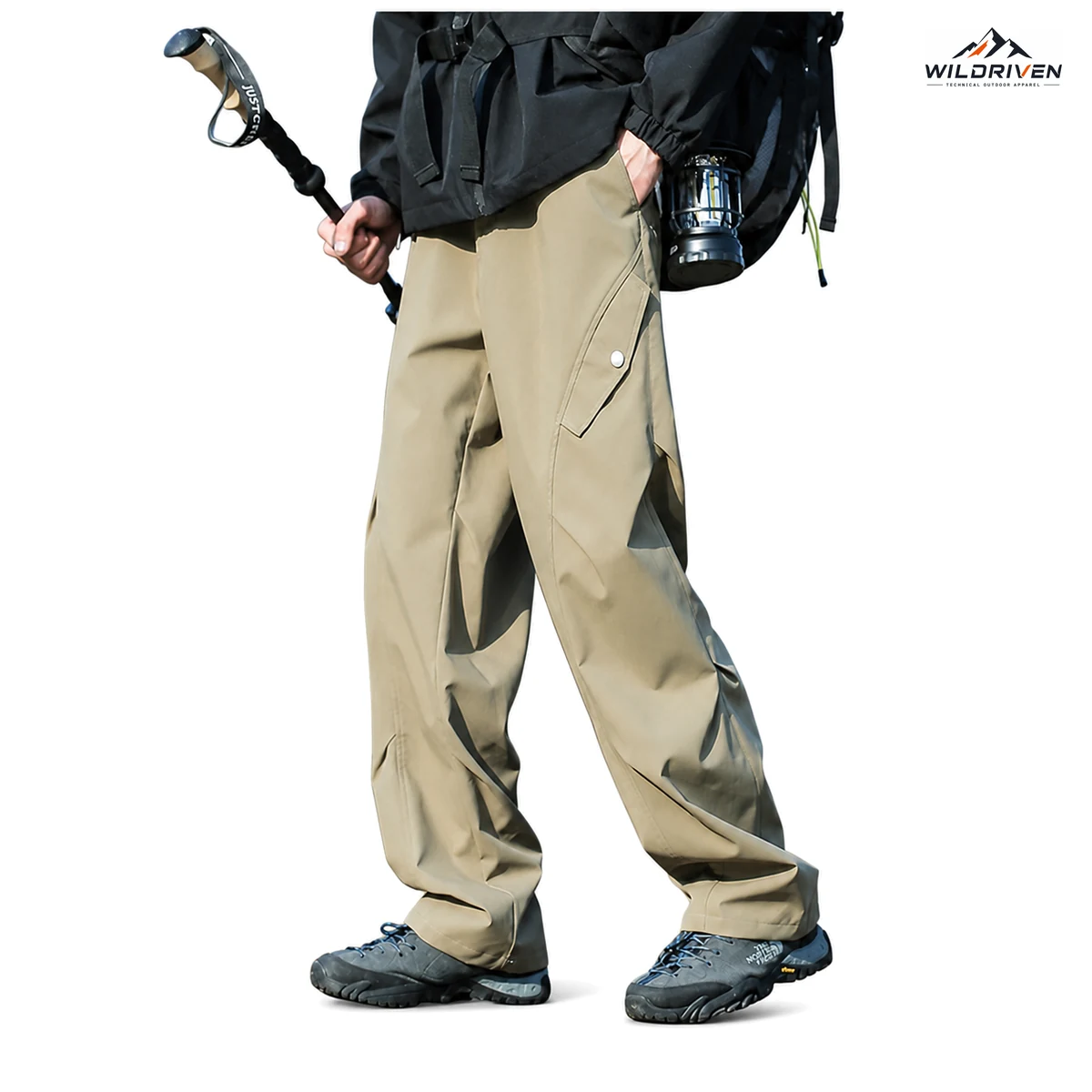 Straight-Leg Hiking Shell Pants application or color view for WILDRIVEN OEM and ODM development