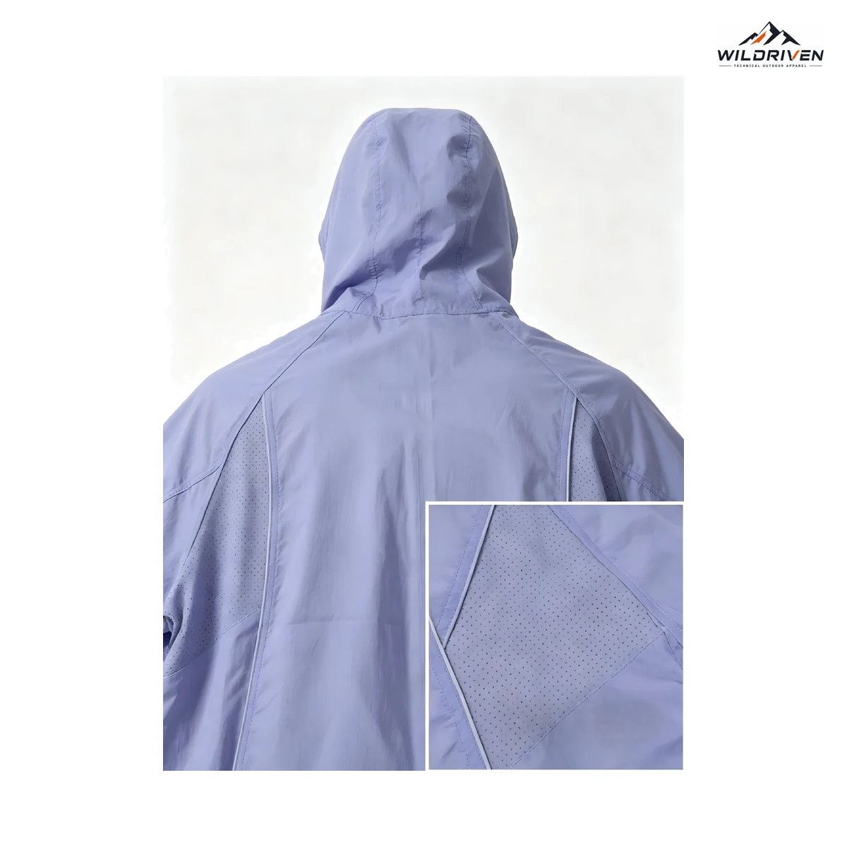 Women's Lightweight Hooded Outdoor Jacket application or color view for WILDRIVEN OEM and ODM development