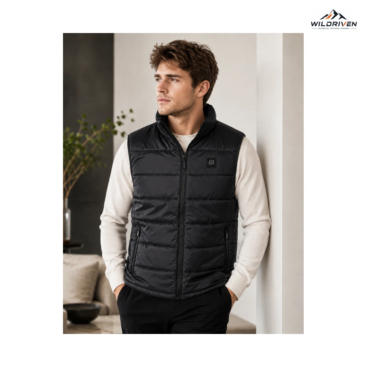 Lightweight Outdoor Vest front or detail view for WILDRIVEN OEM and ODM development