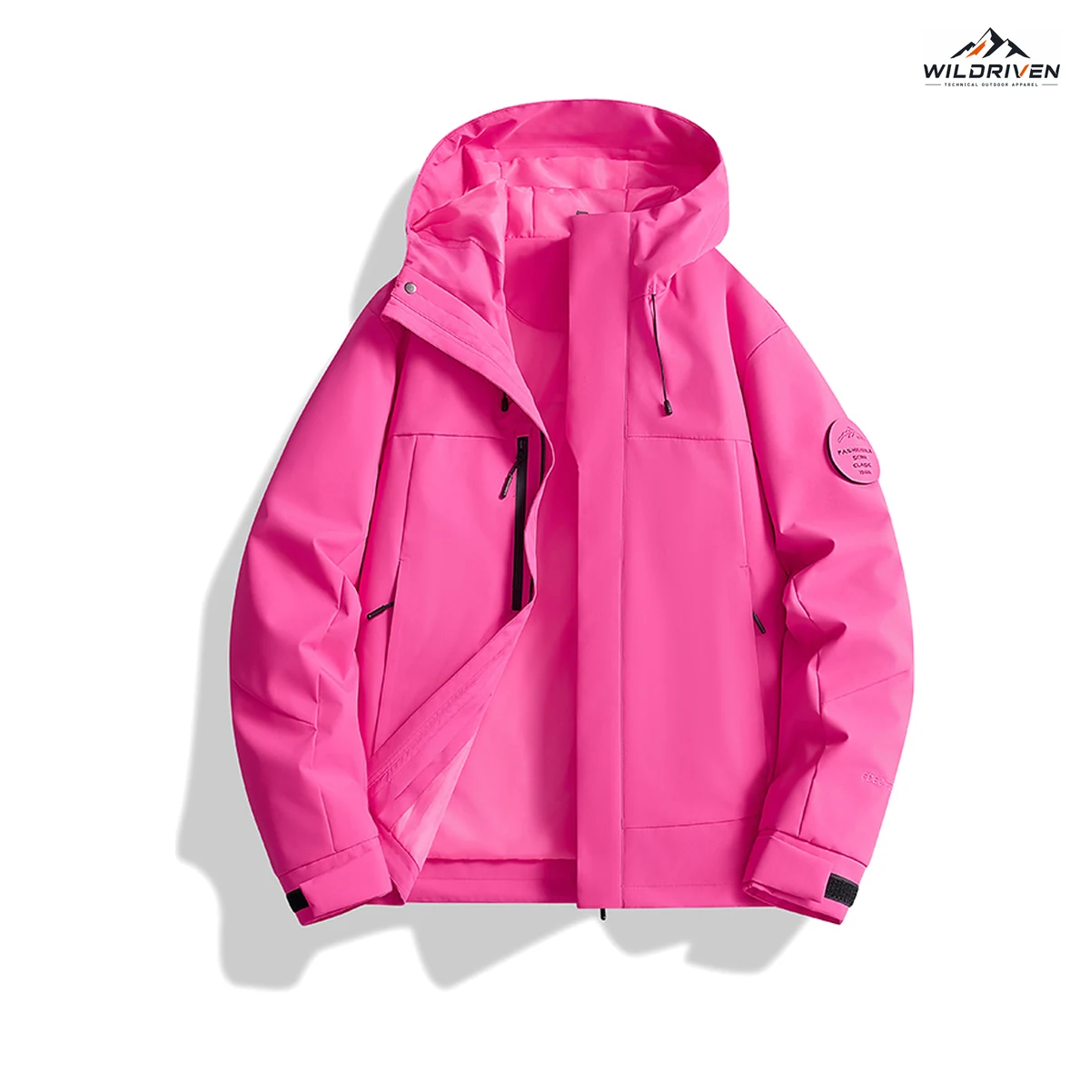 Color-Range Hooded Lightweight Shell Jacket alternate or color view for WILDRIVEN OEM and ODM development