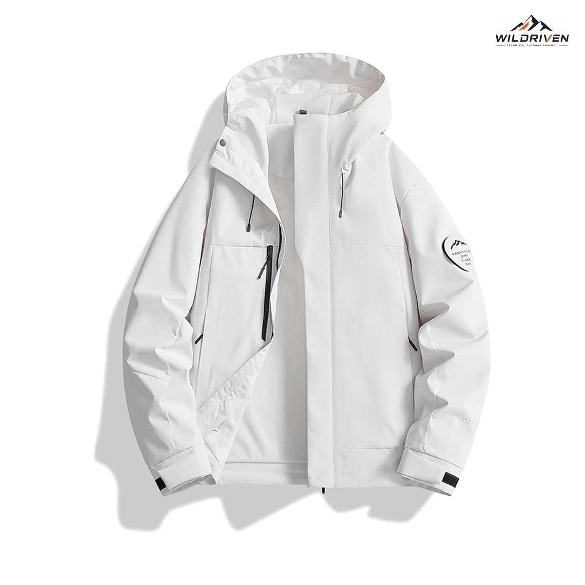Color-Range Hooded Lightweight Shell Jacket application or color view for WILDRIVEN OEM and ODM development