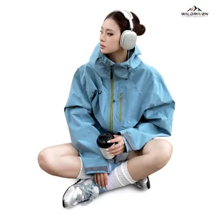 Contrast-Zip Hooded Lightweight Shell Jacket main product image for WILDRIVEN OEM and ODM development