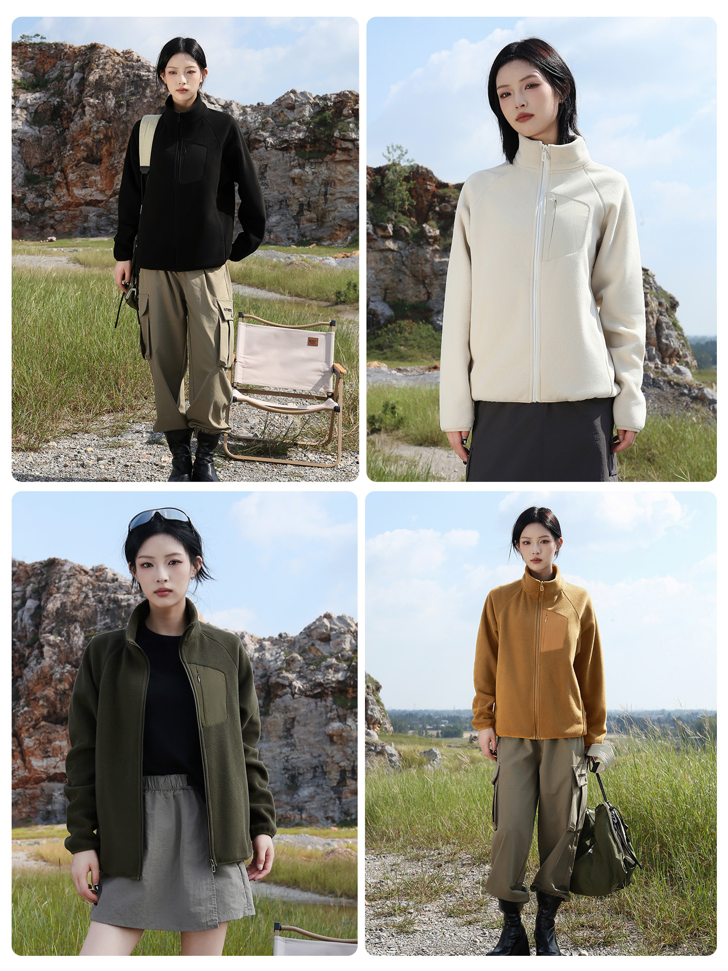 womens outdoor fleece jacket color options